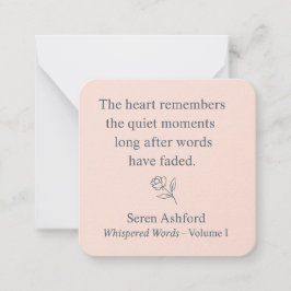 Whispered Words- Volume 1_card# 5 Notitiekaartje
