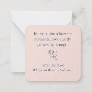 Whispered Words-Volume 1_card# 6 Notitiekaartje