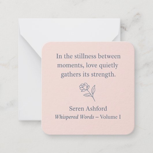 Whispered Words-Volume 1_card# 6 Notitiekaartje (Voorkant)