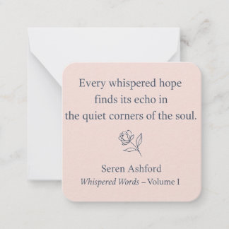 Whispered Words-Volume 1_card# 7 Notitiekaartje