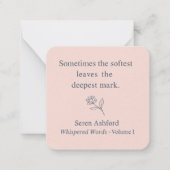 Whispered Words-Volume 1_card# 8 Notitiekaartje (Voorkant)
