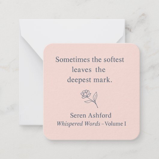 Whispered Words-Volume 1_card# 8 Notitiekaartje (Voorkant)