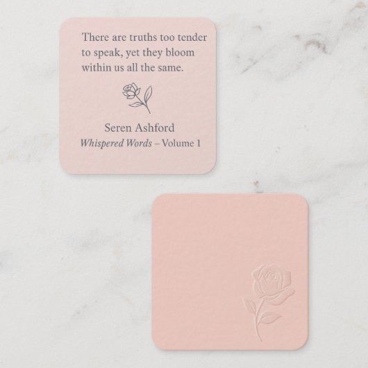 Whispered Words-Volume 1_card# 9 Notitiekaartje (Voorkant / Achterkant)