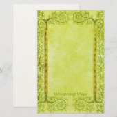 Whisperende wijnstokken - Medieval Stationery Briefpapier (Voorkant / Achterkant)