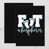 Whisperer - Podiatry Podiatrist Foot Doctor Kaart (Voorkant / Achterkant)