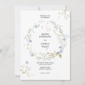 Whispering Blossoms Huwelijksuitnodiging Kaart (Voorkant)