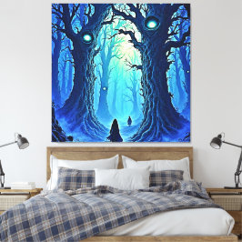Whispering Bossen Dark Fantasy Canvas Afdruk