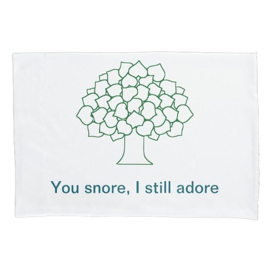 Whispering Bossen kussen – je snurkt, ik ben nog s Kussensloop (Voorkant)