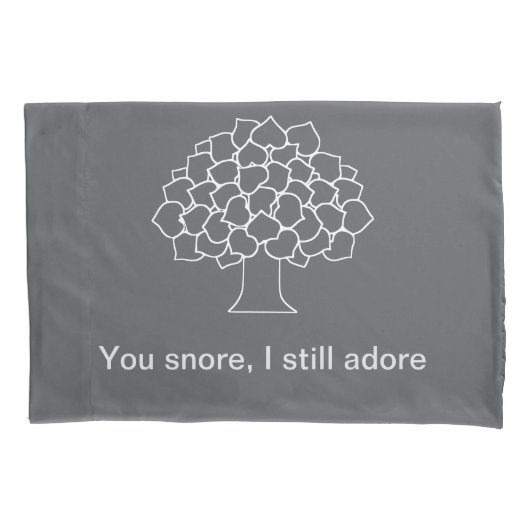 Whispering Bossen kussen – je snurkt, ik ben nog s Kussensloop (Voorkant)