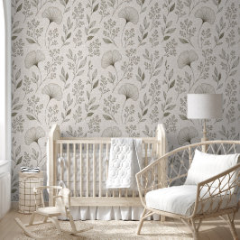 Whispering Botanicals Olijf Botanische Bloem Behang