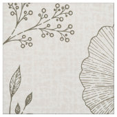 Whispering Botanicals Stof | Olijf Ginkgo Bloem (Swatch)