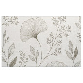 Whispering Botanicals Stof | Olijf Ginkgo Bloem (Fat Quarter)