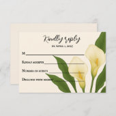 Whispering Callas RSVP Card (Voorkant / Achterkant)