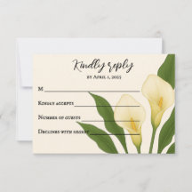 Whispering Callas RSVP Card
