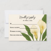 Whispering Callas RSVP Card Kaartje (Voorkant)