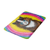 Whispering Cat, Louis Wain Badmat (Gekanteld)