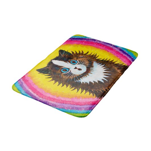 Whispering Cat, Louis Wain Badmat (Gekanteld)