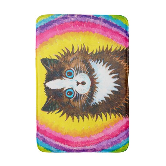 Whispering Cat, Louis Wain Badmat (Voorkant Verticaal)