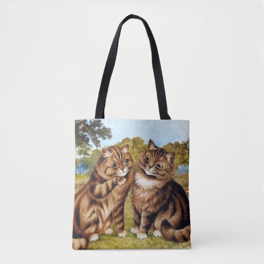 Whispering Cat, Louis Wain Tote Bag (Voorkant)