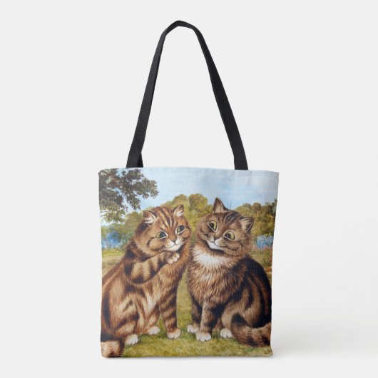 Whispering Cat, Louis Wain Tote Bag (Achterkant)