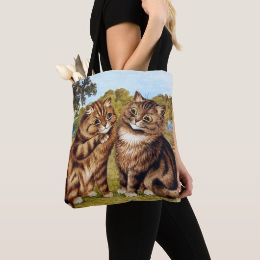 Whispering Cat, Louis Wain Tote Bag (Dichtbij)