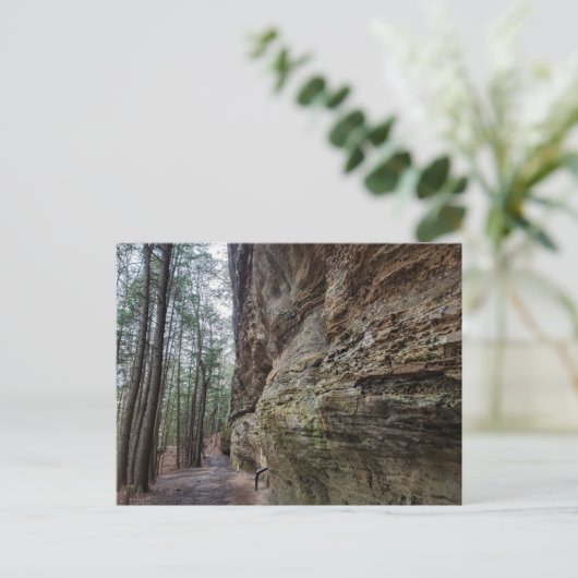 Whispering Cave, Hocking Hills State Park, Ohio Briefkaart (Staand voorkant)