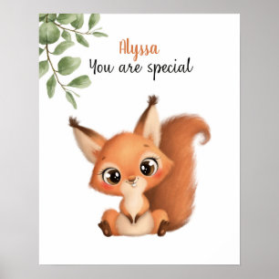 Whispering Eekhoorn Affirmaties  Poster