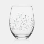 Whispering Frost Bloom Wijnglas Zonder Voet (Rechts)