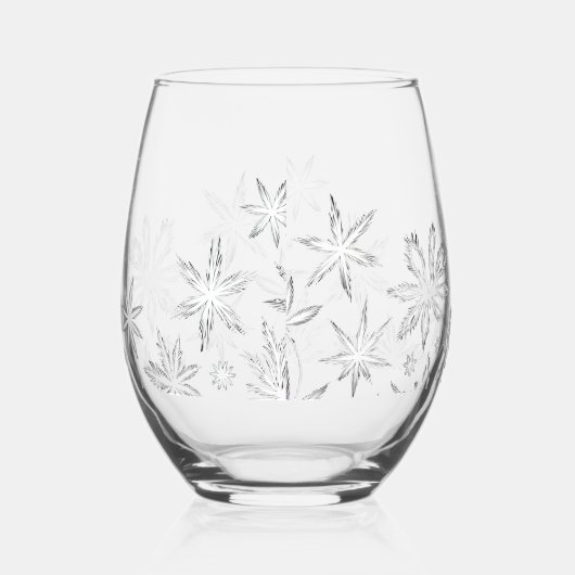 Whispering Frost Bloom Wijnglas Zonder Voet (Links)