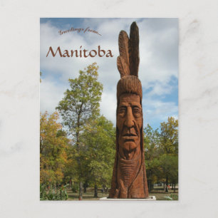 Whispering Giants Anishinaabe Winnipeg Beach Briefkaart