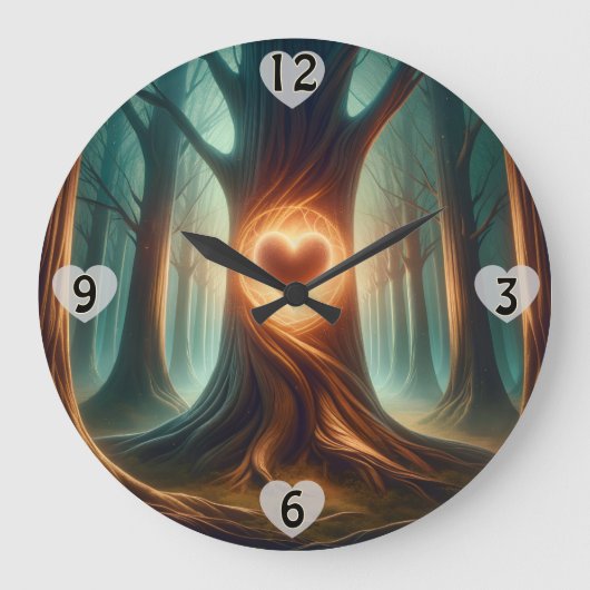 Whispering Grove Wall Clock Grote Klok (Voorkant)