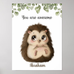 Whispering Hedgehog Affirmaties  Poster