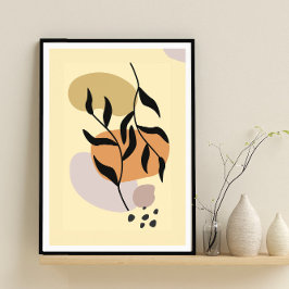 Whispering Leaves 2: Minimalistische Boho Botanica Poster