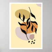 Whispering Leaves 2: Minimalistische Boho Botanica Poster (Voorkant)