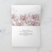 Whispering Magnolia Birthday Card Kaart (Binnen)
