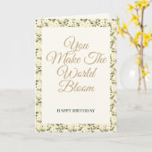 Whispering Meadow - Butter Yellow Floral Border Kaart (Gele Bloem)