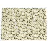 Whispering Meadow - Butter Yellow Floral Pattern Groot Cadeauzakje (Achterkant)