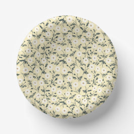 Whispering Meadow - Butter Yellow Floral Pattern Papieren Kommen