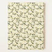 Whispering Meadow - Butter Yellow Floral Pattern Planner (Achterkant)