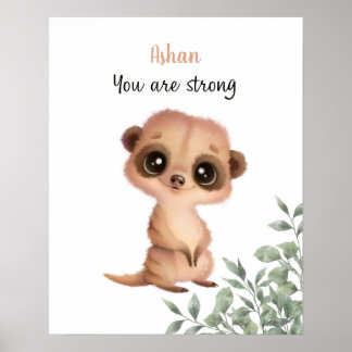 Whispering Meerkat Affirmaties  Poster