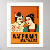 Whispering Mural, Nan, Thailand Reizen Poster (Voorkant)