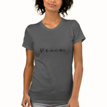 Whispering Peace Typografie T-shirt