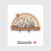 Whispering Pines, Arizona Sticker (Vel)