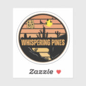 Whispering Pines, Arizona Sticker (Vel)
