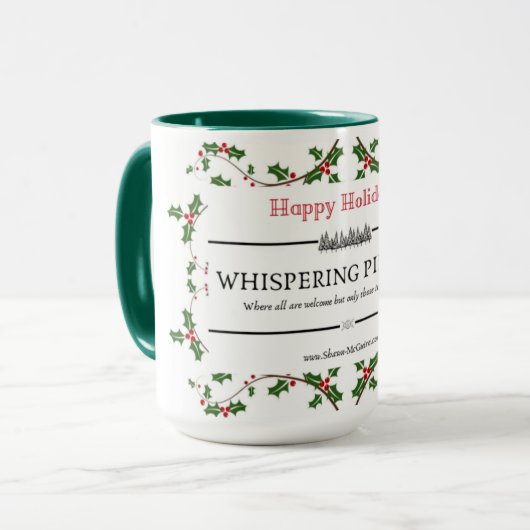 Whispering Pines Holiday Mok (Voorkant links)