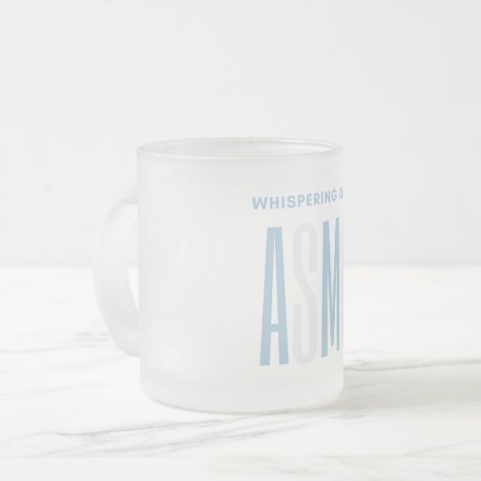 Whispering Quiet ASMR Matglas Koffiemok (Voorkant links)