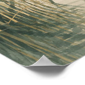 Whispering Reed Marsh Japans Minimalistisch Natuur Poster (Hoek)