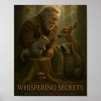 "Whispering Secrets" – Hollow Wisdom Collectie Poster