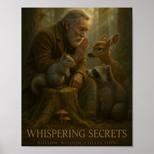 "Whispering Secrets" – Hollow Wisdom Collectie Poster (Voorkant)