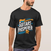 Whispering Strings – Chill T-shirt voor gitaarziel (Voorkant)
